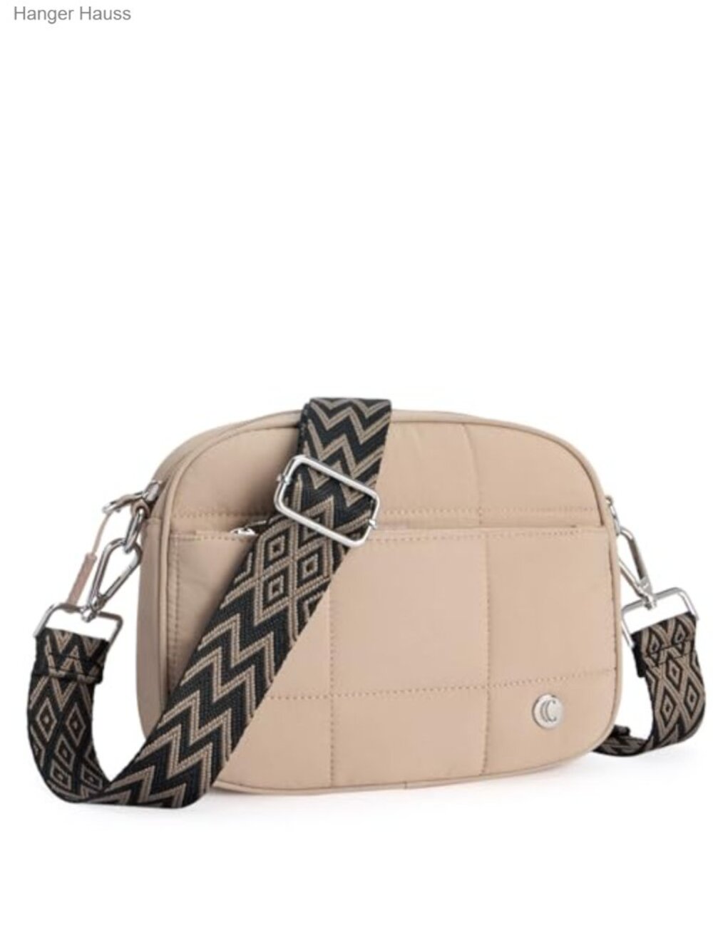 Quilted Crossbody Bag for Women Lightweight Puffer Purse Wide Strap Travel